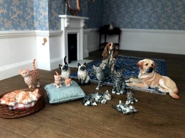 Diorama — interior scene